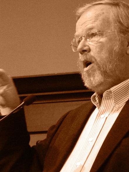 Bryson speaking in New York, 2013