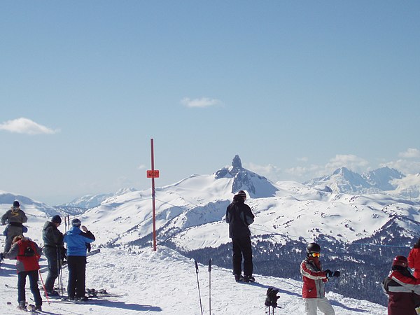 The Black Tusk as seen from the top of the Peak Express at Whistler Blackcomb