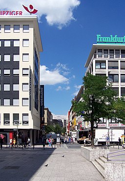 Blick in die Schillerstraße, Frankfurt