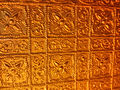 Golden decoration on inner pagoda wall