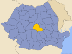 Letak County Braşov di Rumania