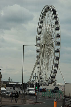 A ferris wheel in Brighton, UK