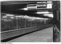 U-Bahnhof Thälmannplatz (heute Mohrenstraße), Bahnsteig, Oktober 1952
