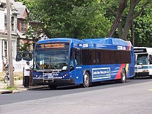 CDTA Gillig hybrid bus, in Schenectady, with iRide branding CDTA Gillig Hybrid.jpg