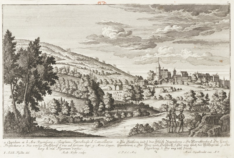 File:CH-NB - Regensberg, Schloss und Städtchen, von Süden - Collection Gugelmann - GS-GUGE-FÜSSLI-JM-1-3.tif
