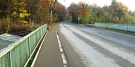 CR160 vanaf het viaduct over de spoorlijn Luxemburg - Thionville