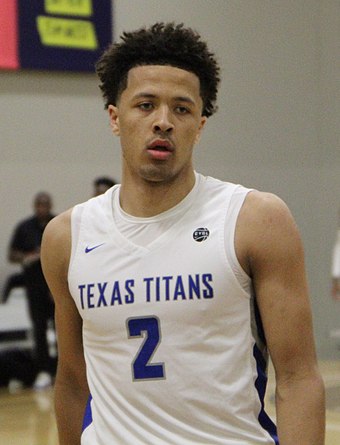 Cunningham with the Texas Titans at the EYBL in 2019