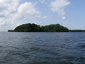 Vista da Ilha da Caledônia em julho de 2008.