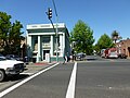 Calistoga National Bank, now Bella Tootsie Shoe Store. Located at 1373 Lincoln Avenue Calistoga, CA 94515-1701. View from