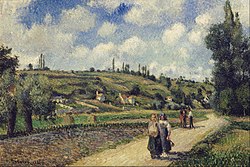 File:Camille Pissarro - Landscape near Pontoise, the Auvers Road