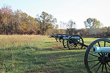 Cannons at Battle of Pea Ridge site Cannons from Battle of Pea Ridge, 2016.jpg