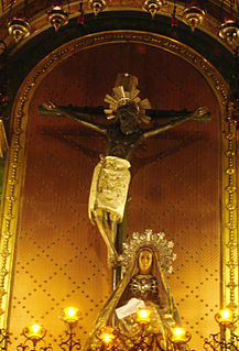 Cristo de Lepanto en la Catedral de Barcelona.