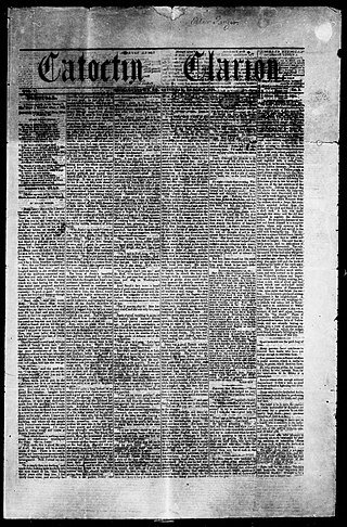 <i>Catoctin Clarion</i> Weekly newspaper published in Mechanicstown, Maryland, US