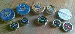 Kaviar: Olika typer av kaviar, Se även, Källor
