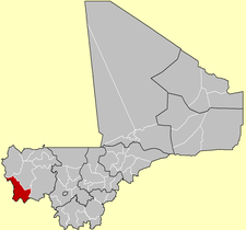Kéniéban piiri Malin kartalla.