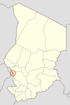 Chad 22 region locator map 2008-02.svg