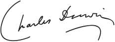English: Signature of Charles Darwin.