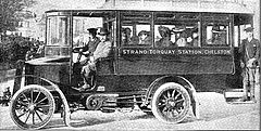 Image 20Torquay & District Motor Omnibus Co Ltd service to Chelston from 1903 with a 14 seat Chelmsford Steam bus (from Steam bus)