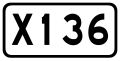 China County Road X136.svg