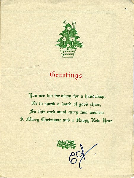 File:Christmas Card and enclosures, 1938 December, page 2 of 7.jpg