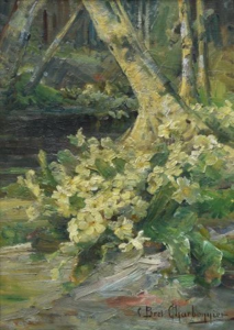 Fleurs au bord de la rivière