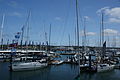 Cowes Yacht Haven, Cowes, Isle of Wight, seen during Cowes Week 2011.