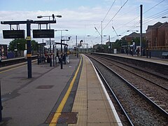 La stazione di Cricklewood guarda lentamente a nord.JPG