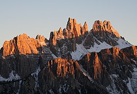 Utsikt over Croda da Lago.