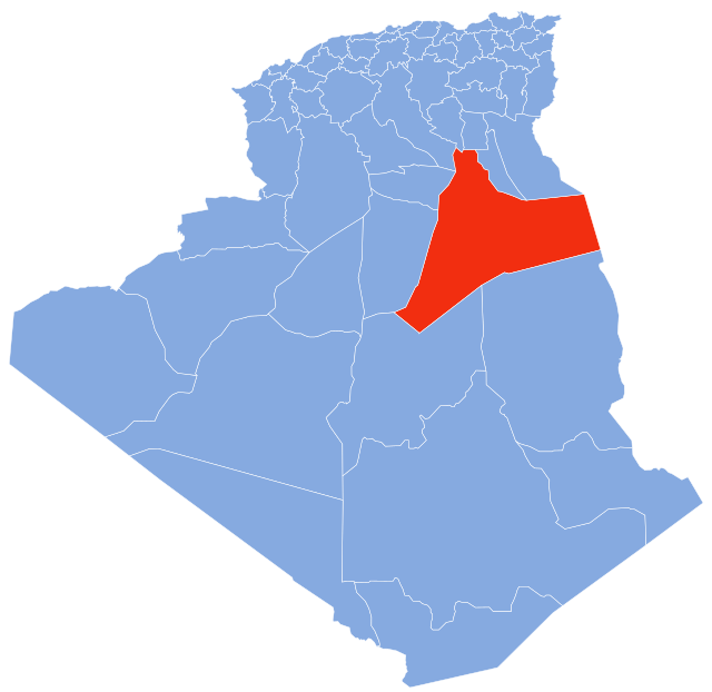 Carte d'Algérie (Wilaya de Ouargla)