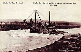 Копание канала (открытка, датированная июлем 1914 года)