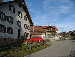 Dorfstraße in Rettenberg