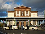 Düren railway station - street facade