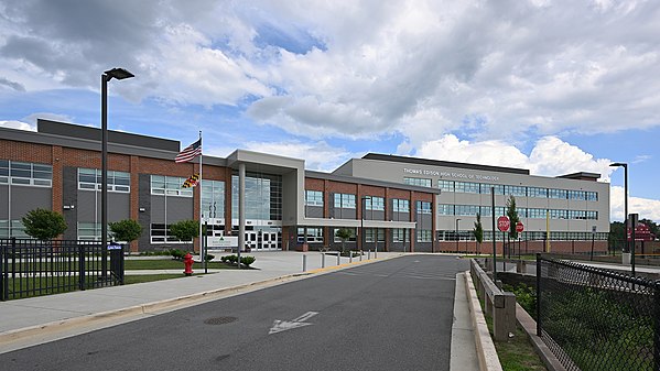 Thomas Edison High School of Technology building in Wheaton, MD