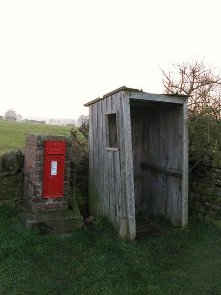 File:Edward VII postbox and (^) bus shelter near Turf House - geograph.org.uk - 685127.jpg