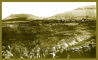 Ehden & Kfarsghab seen from Bane in 1896 Ehden Kfarsghab 1896.jpg