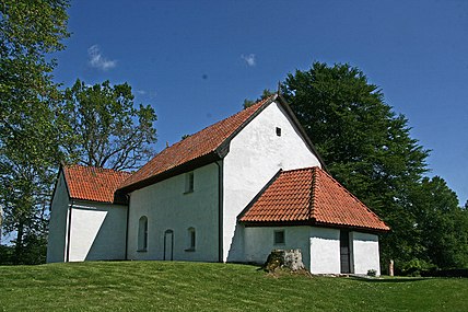 Exteriör av kyrkan 2014.