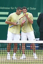 Jonathan Erlich and Andy Ram became the first Israelis to win a Grand Slam ErlichRam.jpg