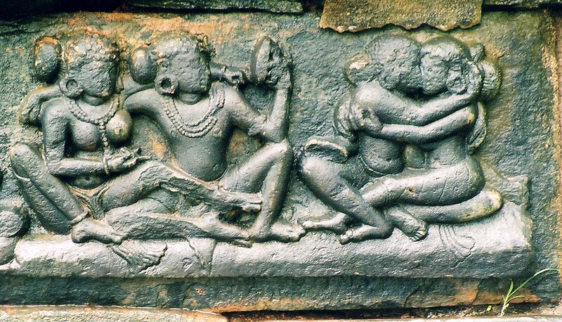 File:Erotic Sculpture1 at Tripurantakesvara Temple in Balligavi.jpg