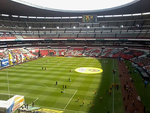 Azteca Stadium Picture taken on 25 September 2011 before the game between Club America and the Tijuana Xolos.