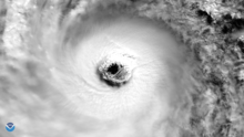 The eye of Typhoon Lan at peak intensity on October 21 Eye of Super Typhoon Lan on October 21, 2017.png