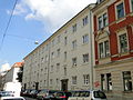 Residential complex Timaeusstraße: five multi-family houses in a residential complex of the Heimstättengenossenschaft Sachsenland (single monument for ID no. 09214550)