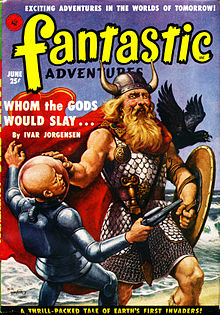 Fairman's short novel Whom The Gods Would Slay was the cover story in the June 1951 issue of Fantastic Adventures, but would not appear in book form until 1968