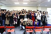 حضور در جمع کاربران دانشنامه، در پانزدهمین سالگرد تاسیس ویکیپدیا فارسی - تهران