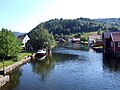 Vista de Feda del pont a través del Fedafjorden