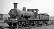 No. 30567 at Feltham Locomotive Depot 11 May 1959. Feltham Locomotive Depot Adams 395 Class geograph-2979734-by-Ben-Brooksbank.jpg