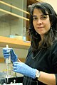 Female scientist samples DNA for a round in the thermocycler, as preparation for a polymerase chain reaction (PCR).jpg