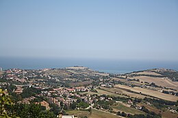 Panorama da fermo verso Porto San Xorxi