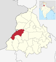 Distretto di Ferozepur – Mappa