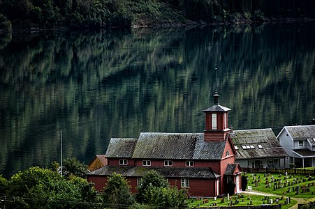 Fjærland Church by Bjørn Erik Pedersen