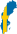 Flag-Map of Sweden.svg